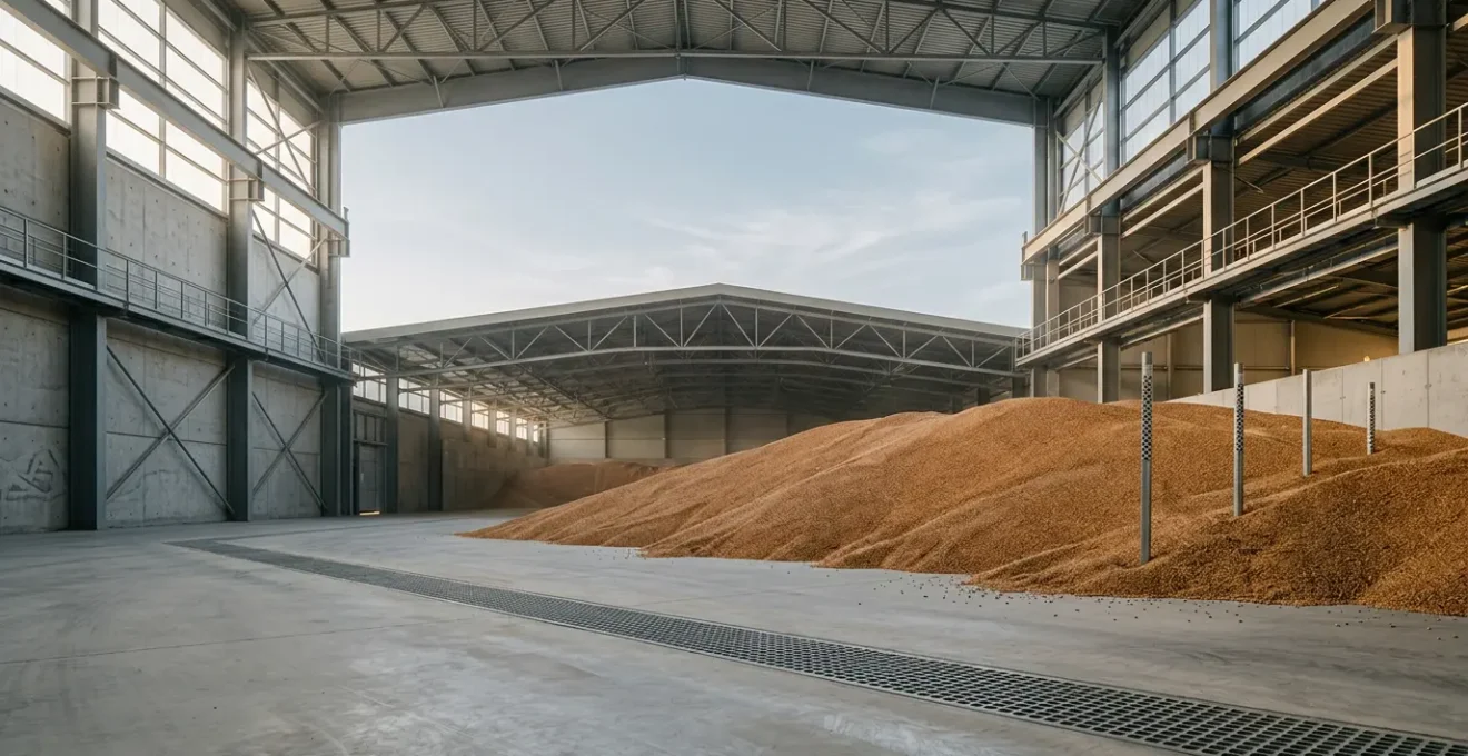 Ventilation d'un silo à plat pour le stockage de céréales avec système d'aération efficace