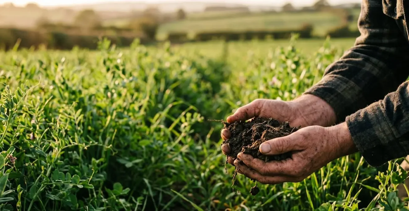 Système agroforestier avec haies et couverts végétaux favorisant l'infiltration de l'eau