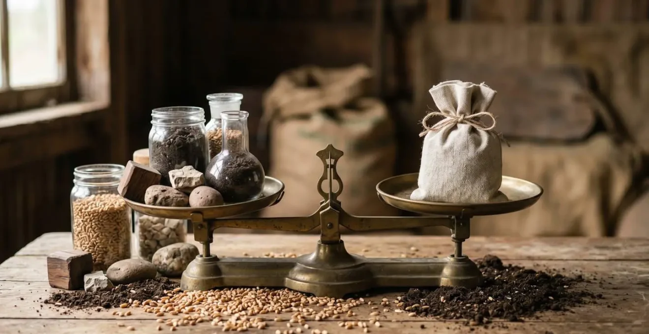 Représentation symbolique du calcul du seuil de rentabilité agricole intégrant le coût des engrais et des intrants