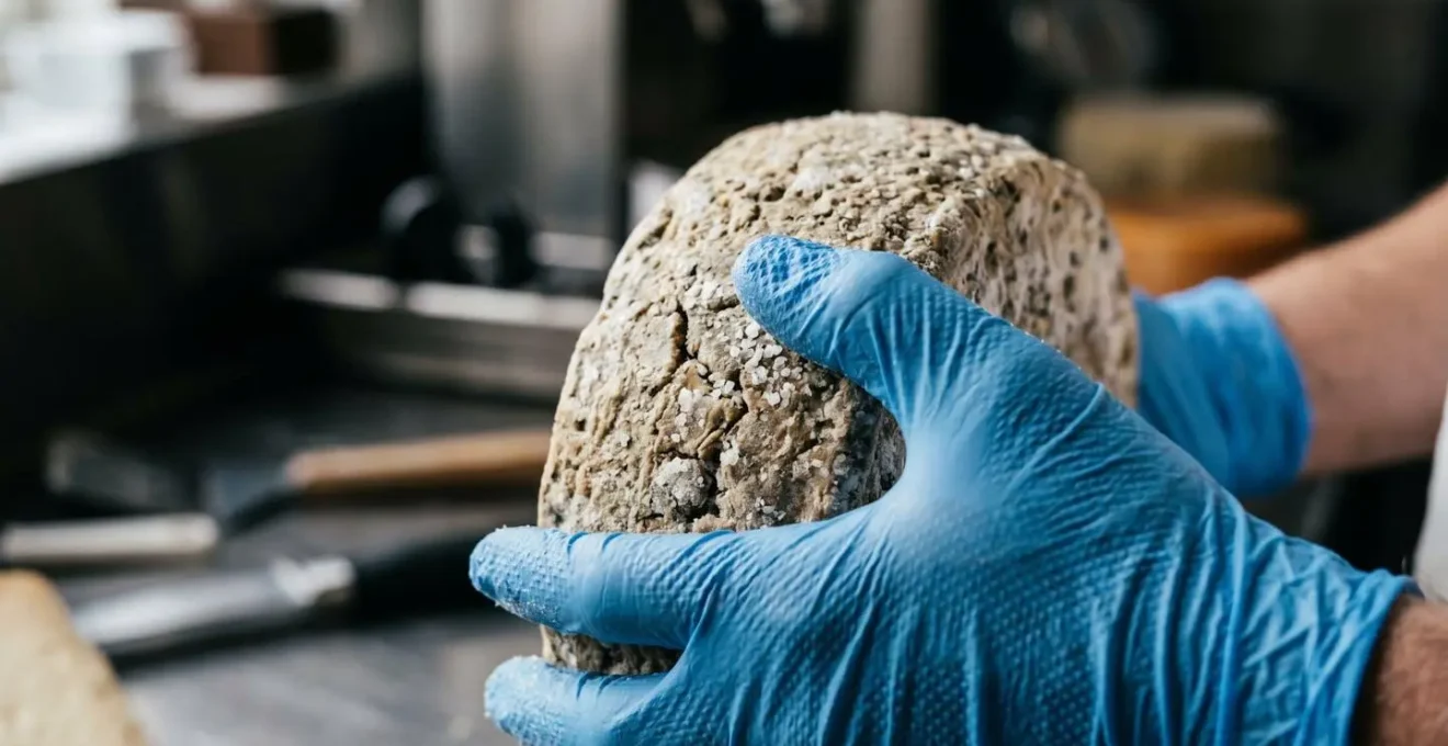 Gros plan sur préparation artisanale de produits fermiers dans laboratoire de transformation