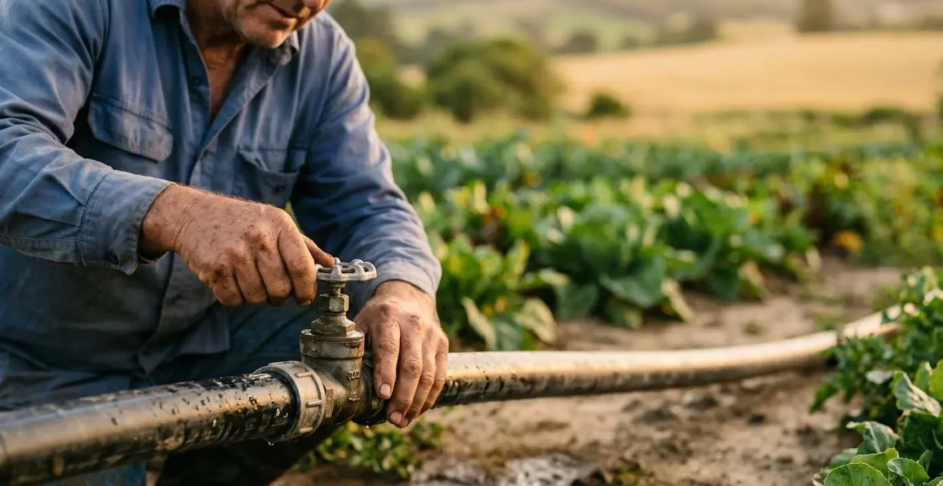 Équipement d'irrigation agricole moderne éligible aux aides des Agences de l'Eau